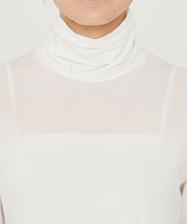 uncrave アルビニスタシフォン ハイネック カットソー（uncrave STANDARD） オフ