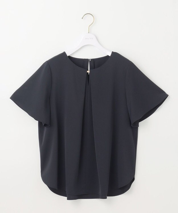 ANY SIS S 【接触冷感・UVカット・吸水速乾】サラキレイ ブラウス ネイビー