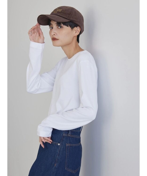 AMERICAN HOLIC Ｄａｉｌｙ　クルーネックカットプルオーバー Off White