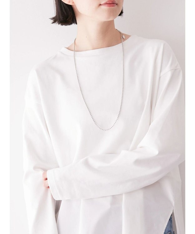 AMERICAN HOLIC シャツテールカットチュニック Off White