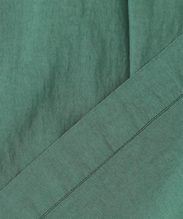 23区 【洗える】ヴィンテージライトタフタ タック ワンピース ダークグリーン系