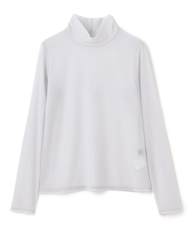 uncrave トリコットシフォン ハイネック カットソー（uncrave STANDARD） アイスグレー