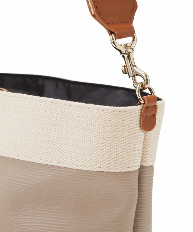 TOPKAPI 【Breath TOPKAPI】RIPPLE リプル ファスナー付 ショルダーバッグ ペールベージュ