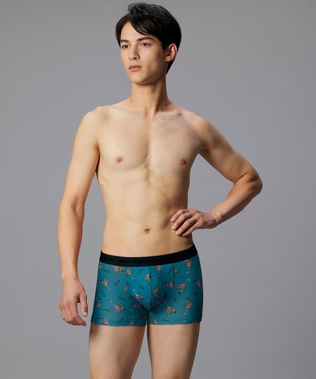 WACOAL MEN ボクサーパンツ【キモチ届けるパンツ】フロント快適設計 肌あたり軽減設計 前閉じ 下着 オリジナルメッセージカード付き GT3424 /ブロス バイ ワコールメン ターコイズ