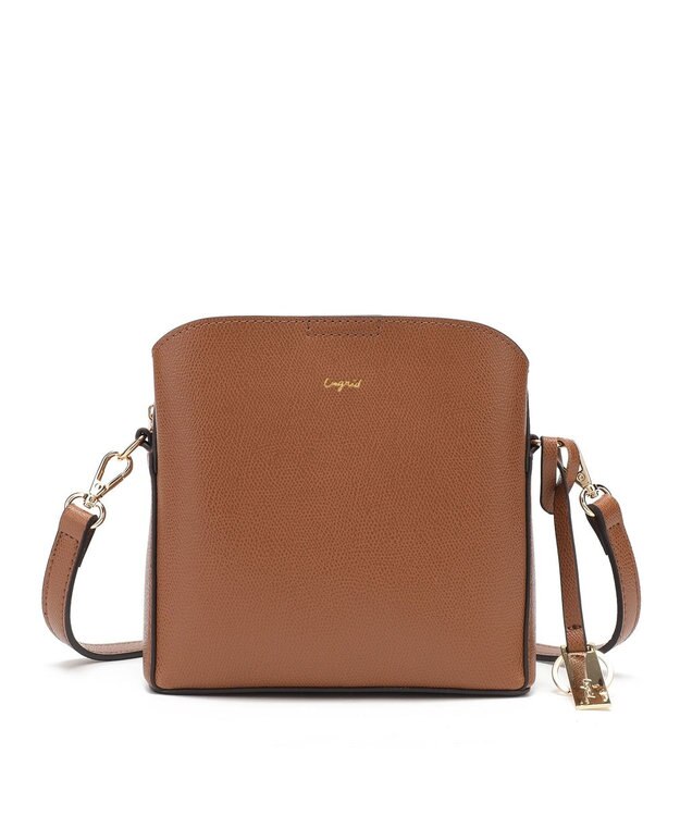 style code 【Ungrid/アングリッド】【WEB限定商品】キーリングチャーム付　ミニショルダーバッグ キャメル
