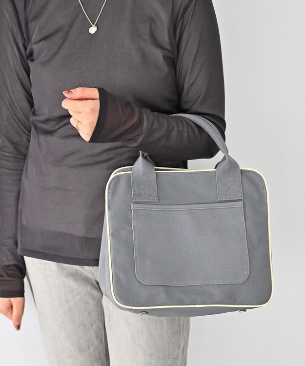 YUSHI ARLE - 2WAY SHOULDER 帆布手さげ&ショルダーバッグ グレー