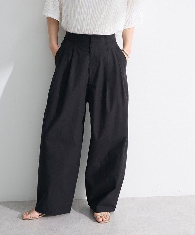 Green Parks ・ＥＬＥＮＣＡＲＥ　ＤＵＥ　コクーンタックパンツ Black