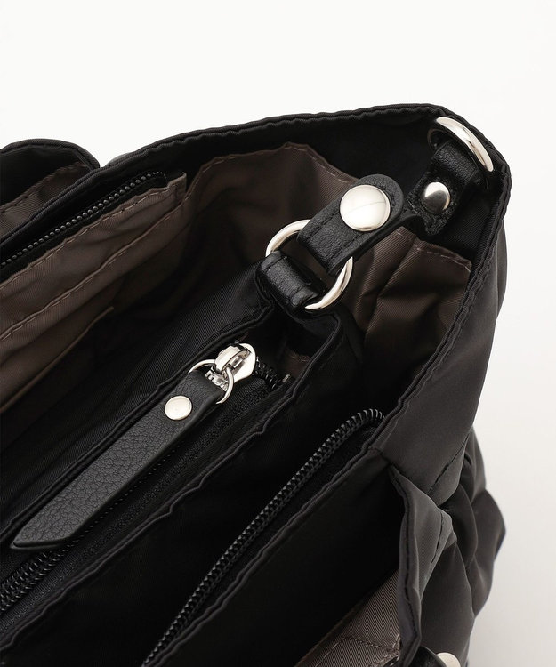 LA BAGAGERIE 【MONICA】ポーチ付き3WAYトートバッグ ブラック