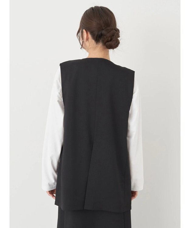 earth music&ecology ノーカラージレ Black