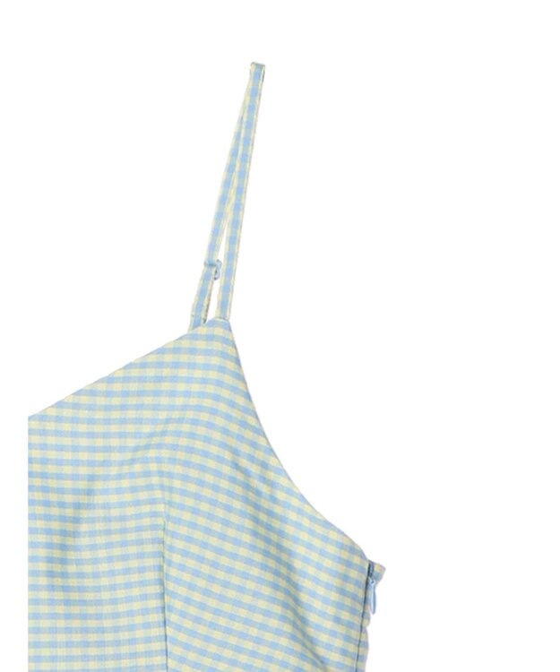 earth music&ecology チェックマーメイドキャミワンピース Black