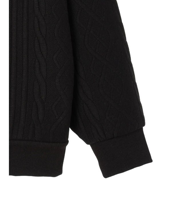 CRAFT STANDARD BOUTIQUE ケーブル柄カットカーディガン1 Black