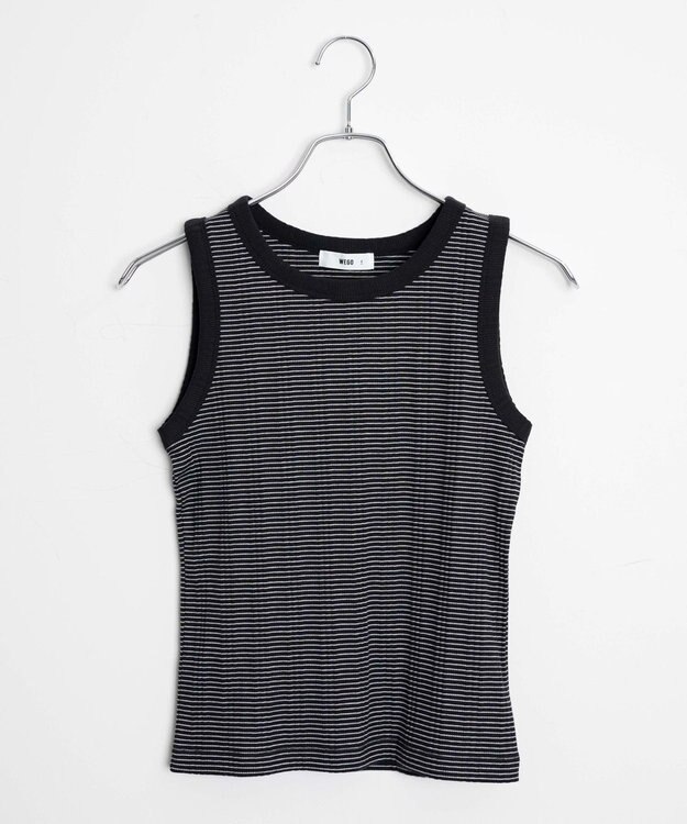 WEGO シンプルタンク ブラックボーダー