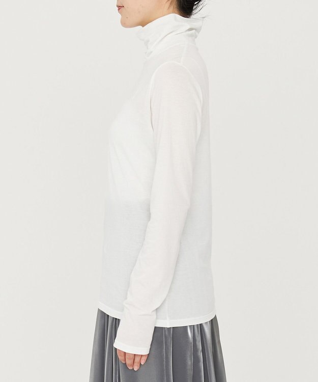 uncrave アルビニスタシフォン ハイネック カットソー（uncrave STANDARD） オフ