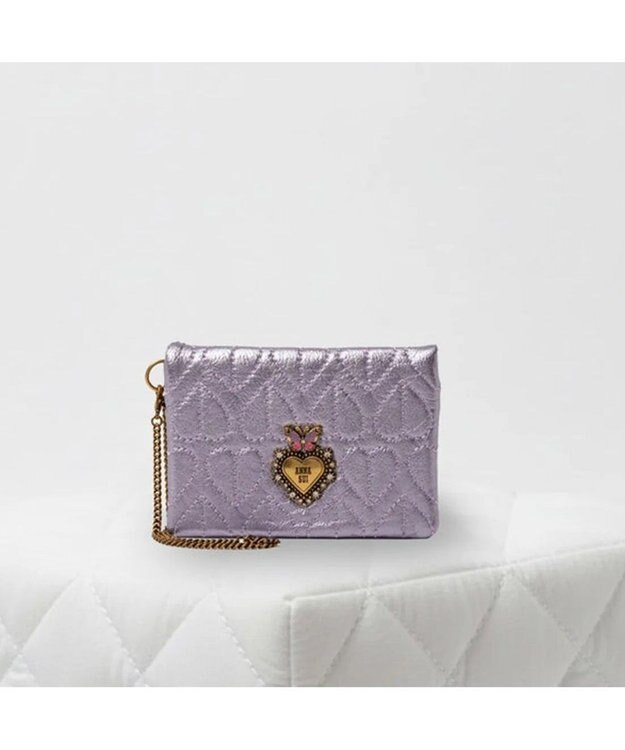 ANNA SUI ドリーミー 二面パスケース パープル