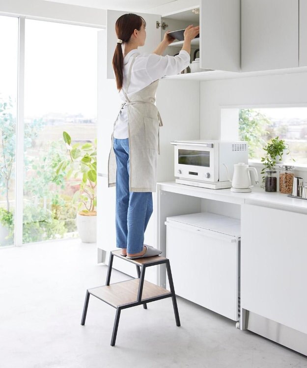 tower 踏み台 タワー 2段 ブラック ブラック