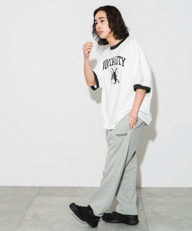 WEGO グラフィックリンガーBIG　T（S） ホワイト