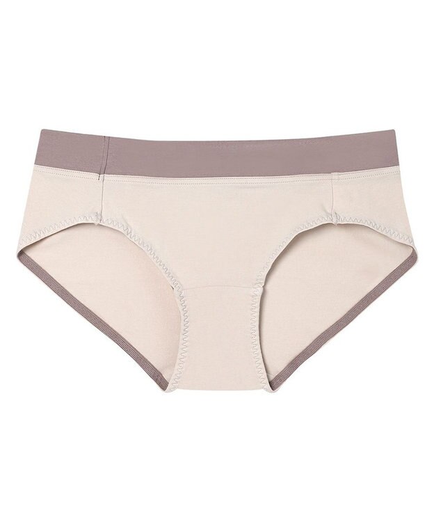 une nana cool 綿ベア天竺 カラーブロッキング ショーツ ナチュラル