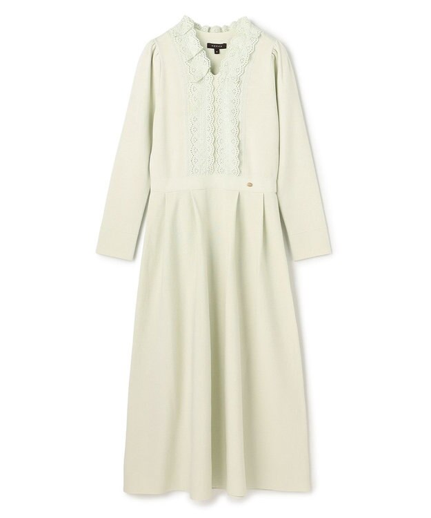 TOCCA LACE ROAD STORY ニットドレス ライトグリーン系