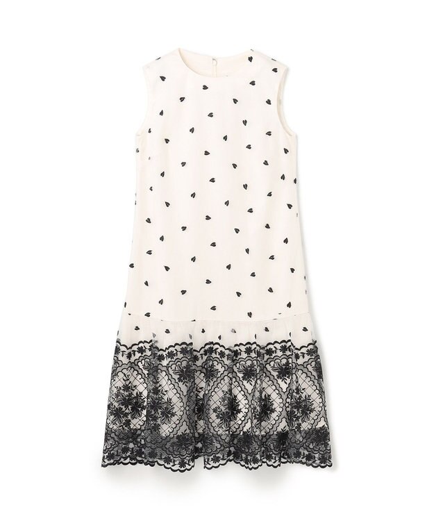 GRACE CONTINENTAL 刺繍レースドレス キナリ