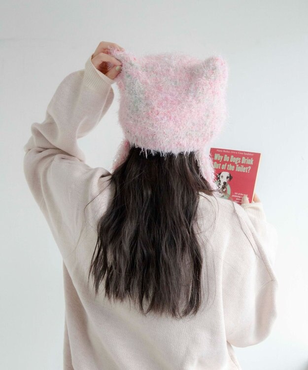 WEGO シャギーネコミミバラクラバ ライトピンク