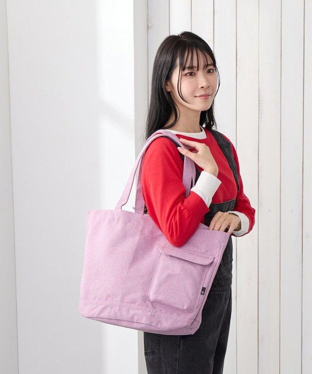 ROOTOTE 1018【A4サイズ収納】SN.ミディアム.リサイクルコットン-D 03：モーブ