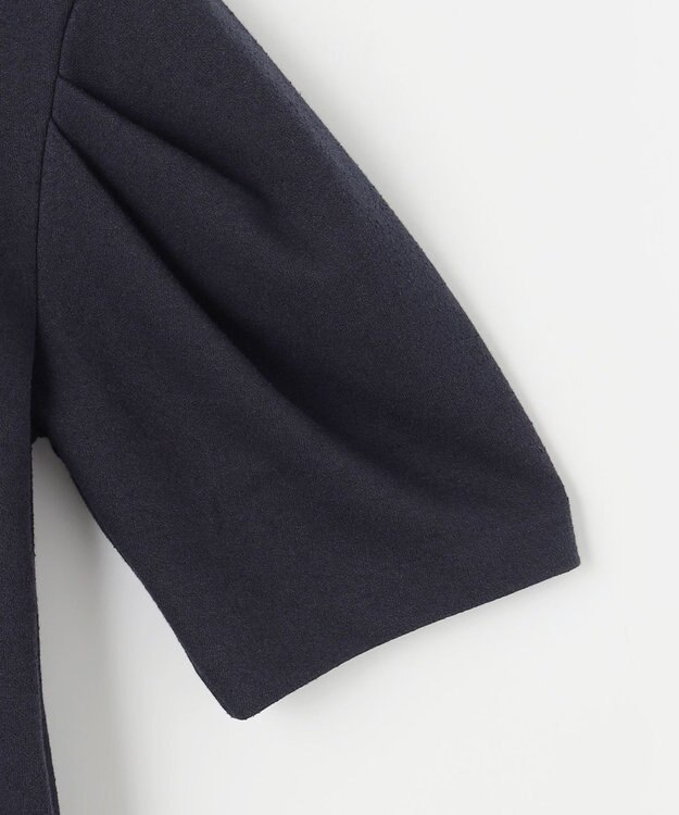 #Newans 【セレモニーにも/洗濯機可】パフスリーブロングワンピース​ ネイビー