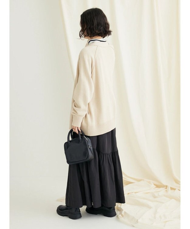 CRAFT STANDARD BOUTIQUE リバーシブルチュールスカート Black