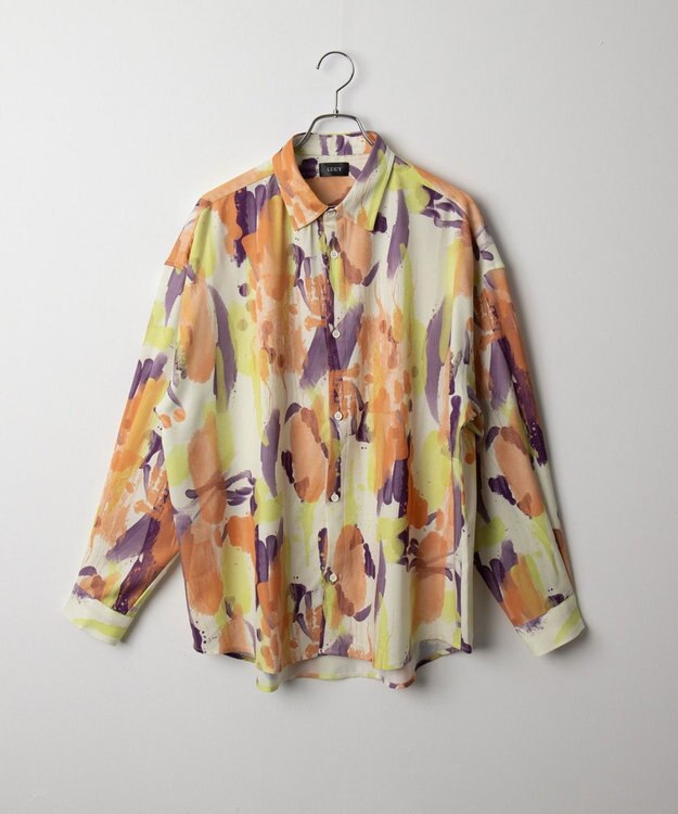 WEGO アムンゼンパターンBIGシャツ（LS） 柄4