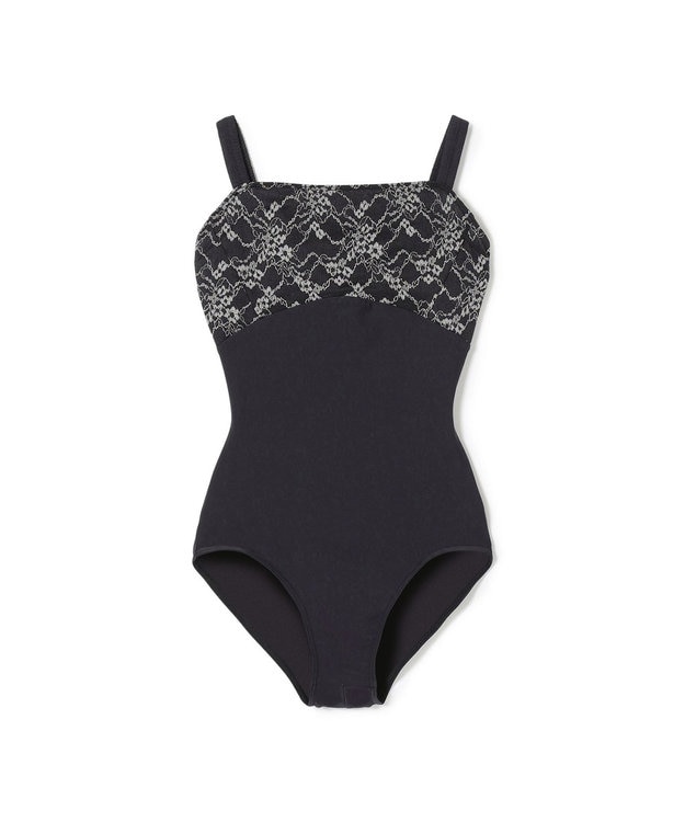 Chacott レオタード 黒 チャコット バレエ 黒 レース トップ