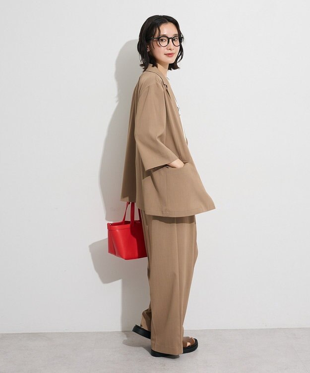 Green Parks シングル半袖ジャケット Mocha