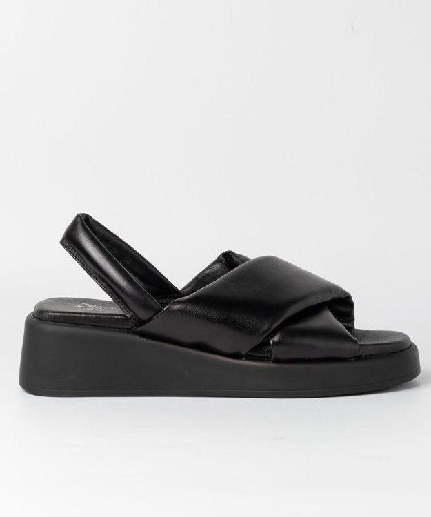 BONTRE 【BONTRE/ボントレ】パフィーストラップサンダル/40352-US ブラック