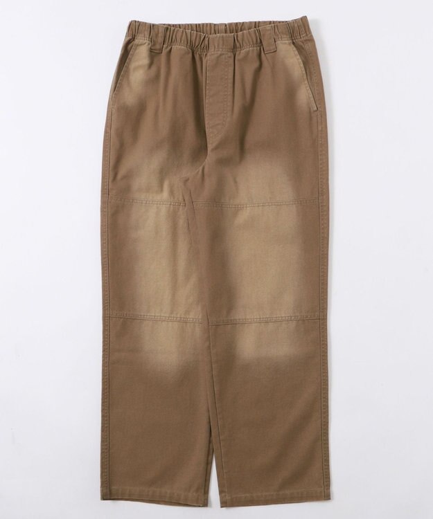 WEGO 【ウエストゴム/MLサイズ展開】ージーダブルニーパンツ ベージュ