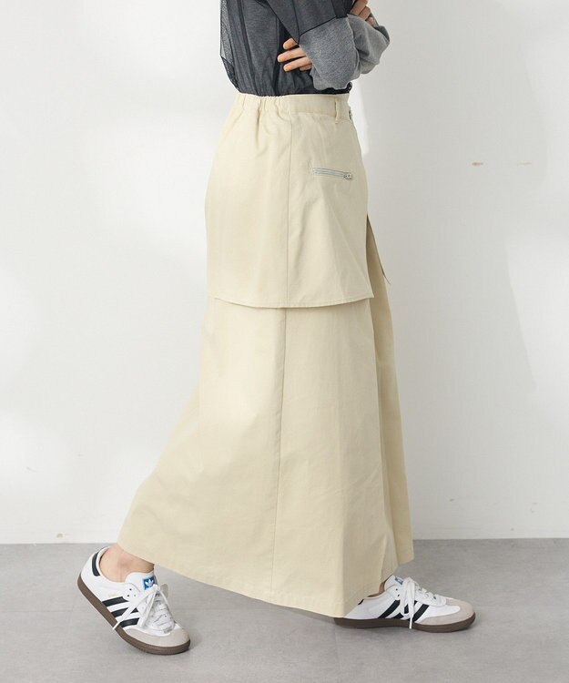 CRAFT STANDARD BOUTIQUE オーバーラップスカート Beige