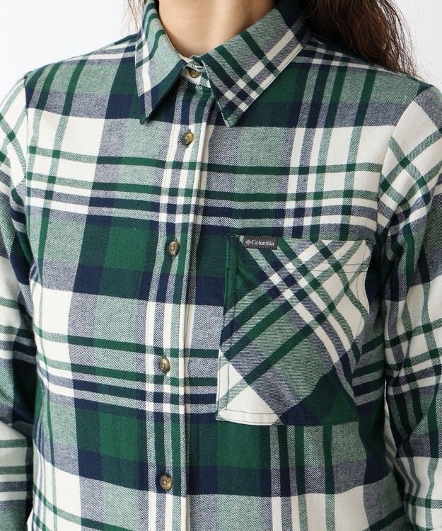 Columbia Columbia/ ウィメンズキャリコベイシンフランネルロングスリーブシャツ /コロンビア Rain Forest Multiplaid