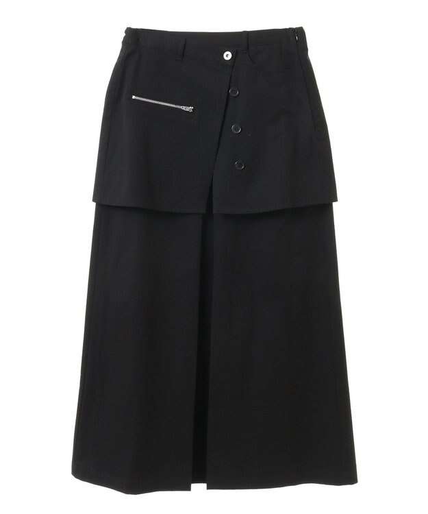 CRAFT STANDARD BOUTIQUE オーバーラップスカート Charcoal Gray