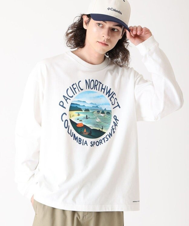 Columbia Columbia/ レイクトゥアベニューグラフィックロングスリーブTシャツ /コロンビア Sea Salt、 PNW