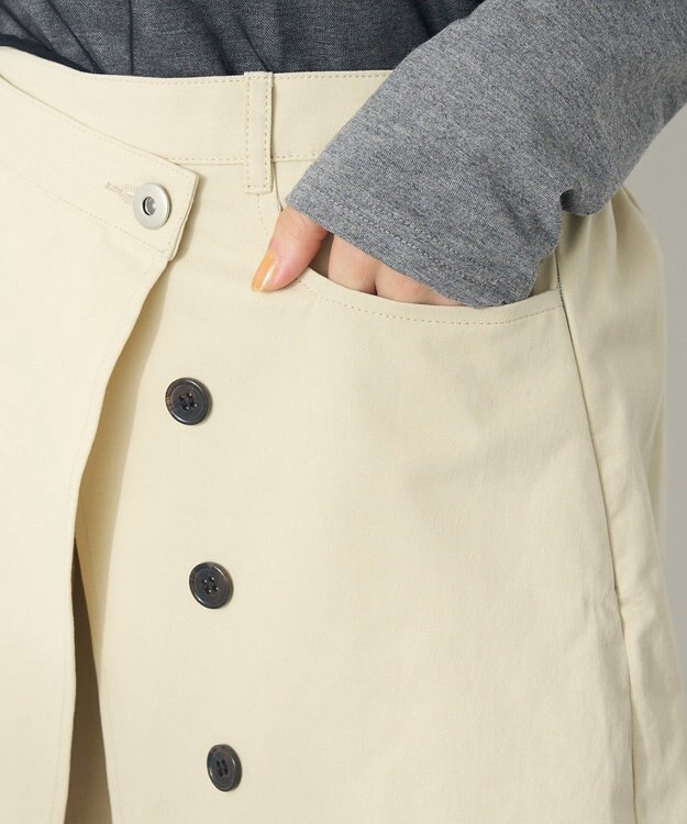 CRAFT STANDARD BOUTIQUE オーバーラップスカート Beige