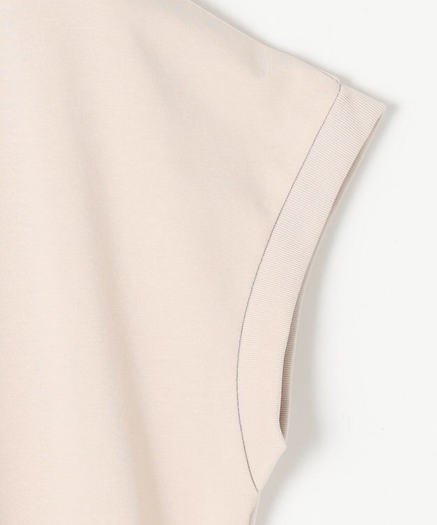 ANY グリッタープリントロゴＴシャツ ベージュ