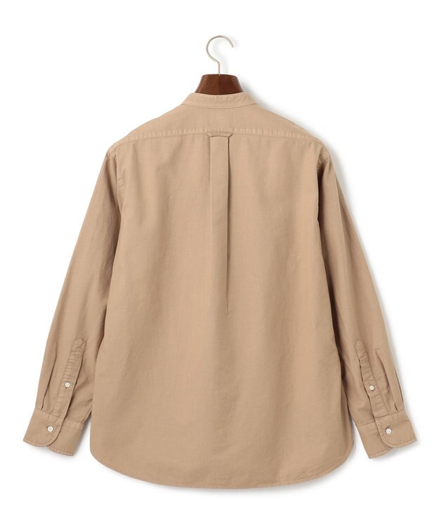 J.PRESS MEN 【大人気バックブル】バンドカラー オックスフォードガーメントダイシャツ ベージュ系