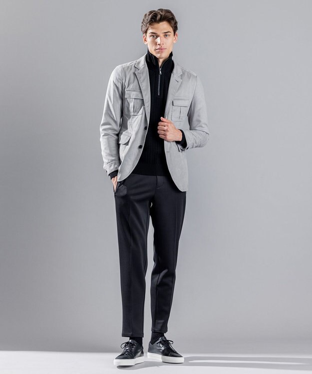 JOSEPH HOMME コマスウェード フィールドジャケット ライトグレー系