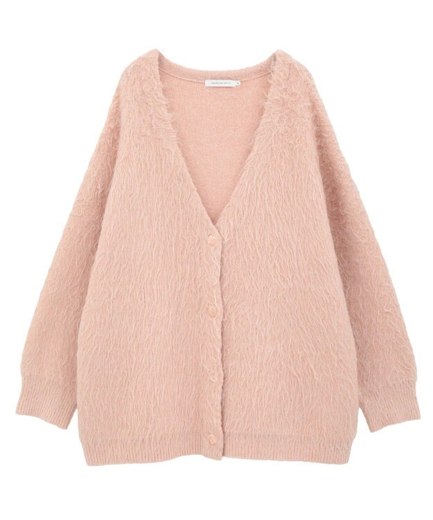 AMERICAN HOLIC カールシャギーカーディガン Peach