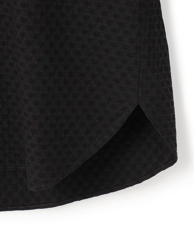 JOSEPH HOMME 【HIGH GRADE LINE】シュリンクドビーコットン  ジャガードシャツ ブラック系