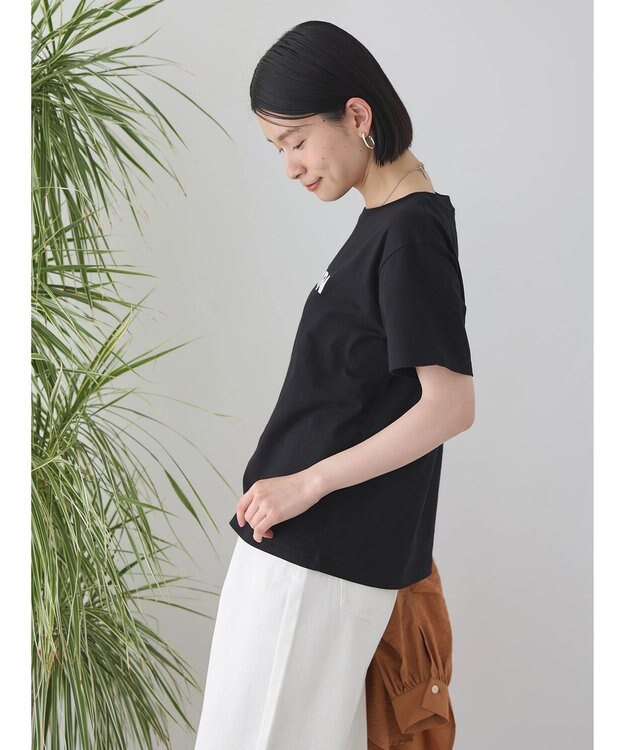 AMERICAN HOLIC フロッキーロゴカットプルオーバー1 Black