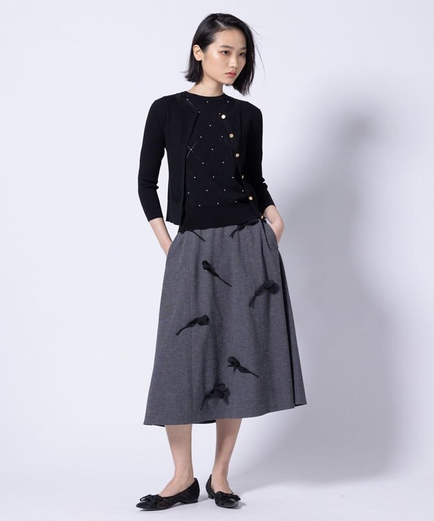 TOCCA 【洗える】SPRINGTIME KNIT ニットカーディガン ブラック