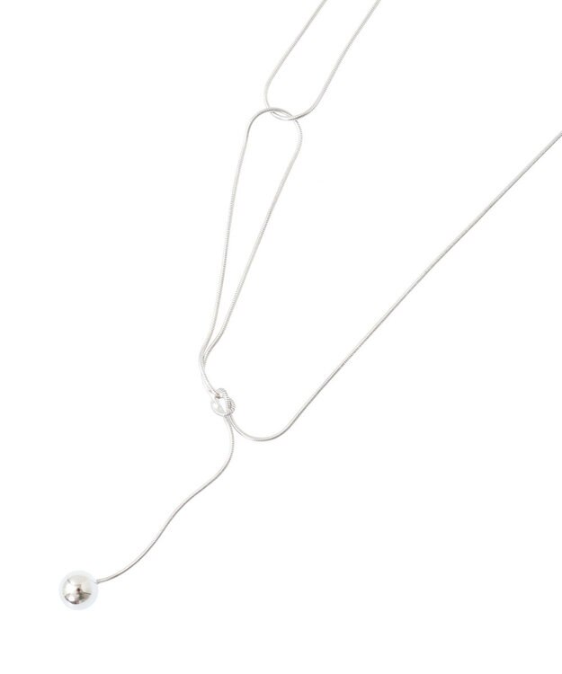 YECCA VECCA アシメデザインワントップネックレス Silver