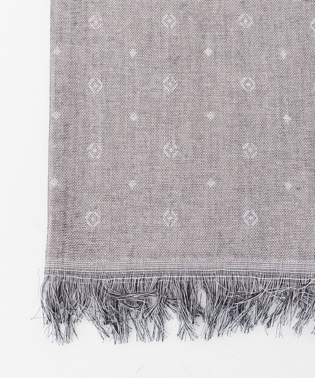 JOSEPH ABBOUD 【イタリア製】クレストドットジャガード ストール ライトグレー系7