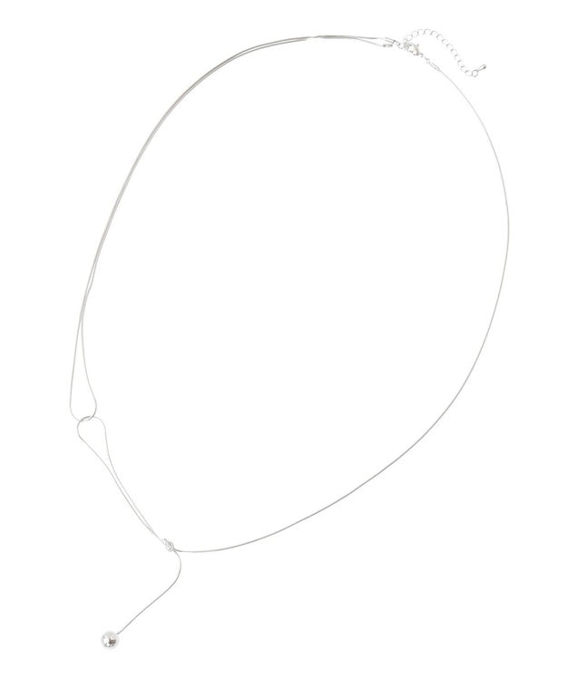 YECCA VECCA アシメデザインワントップネックレス Silver
