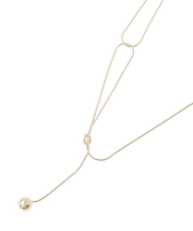 YECCA VECCA アシメデザインワントップネックレス Silver