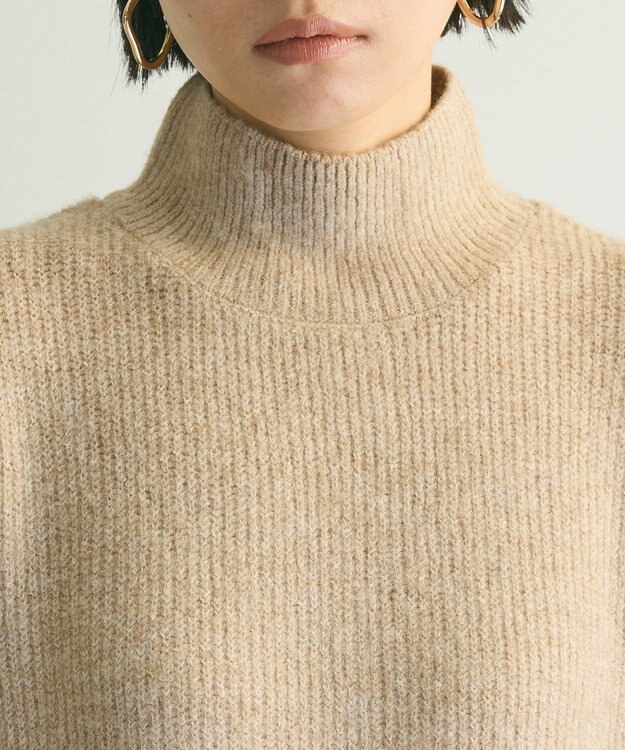 Green Parks ａ．布帛切り替えニットミニワンピース Beige