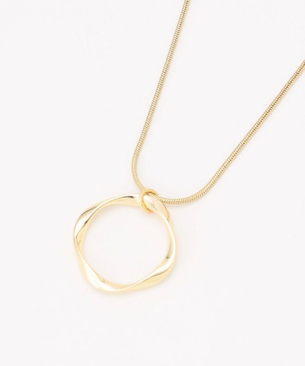 ANY スライドボールネックレス ライトゴールド